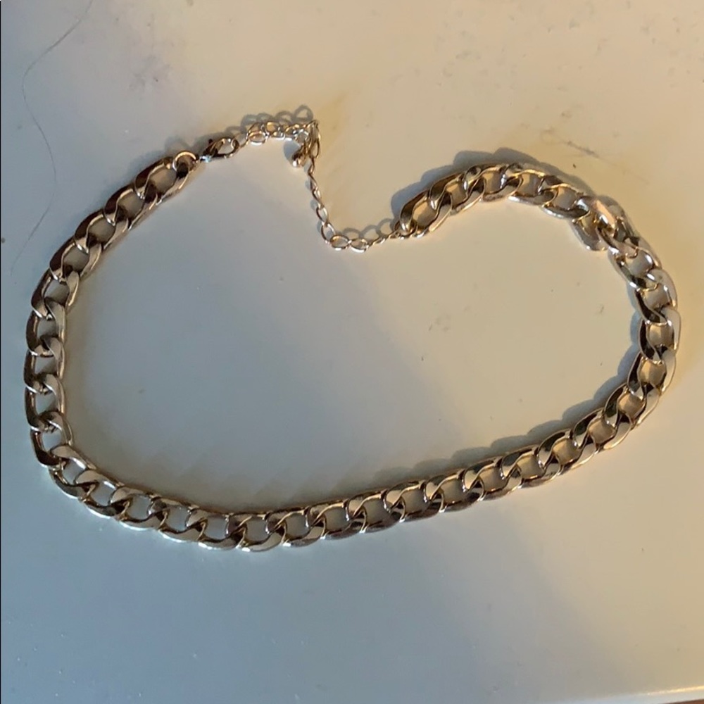Gold chain choker